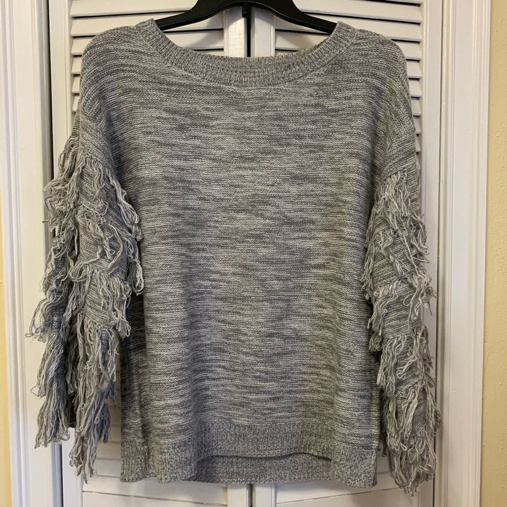 Sweater with fringe